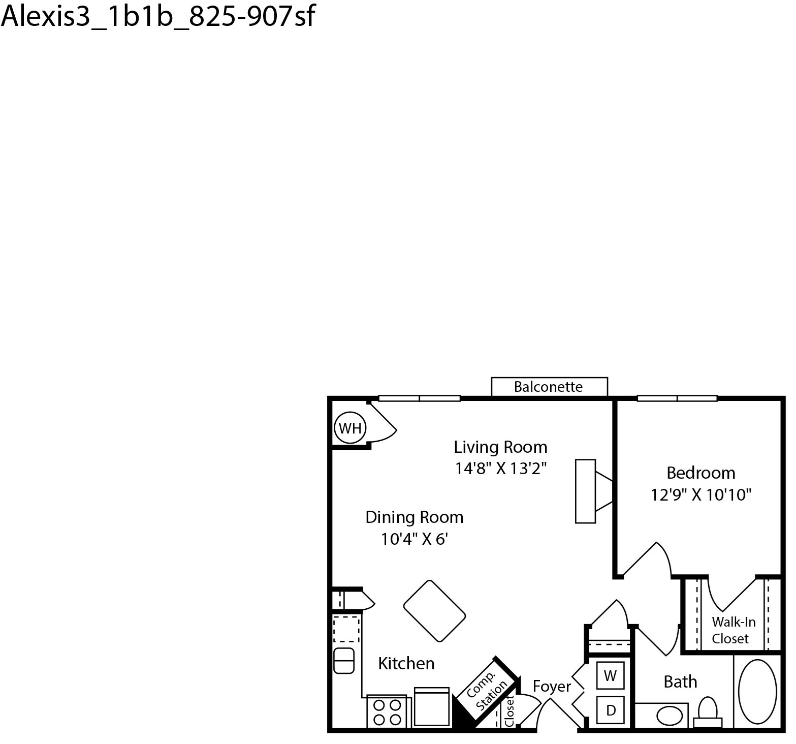 Alexis3 1bed 1 bath 825-907sqft Alexis3 1bed 1 bath 825-907sqft